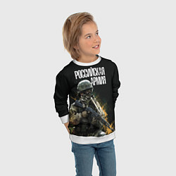 Свитшот детский Российская Армия, цвет: 3D-белый — фото 2