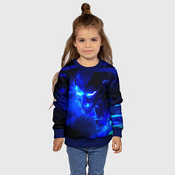 Свитшот детский Валорант, цвет: 3D-синий — фото 2