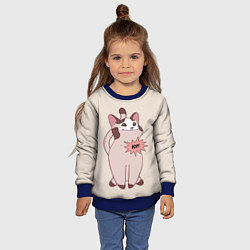 Свитшот детский Pop Cat, цвет: 3D-синий — фото 2