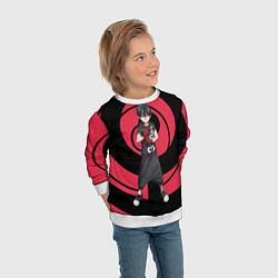 Свитшот детский Инцидент Кэмоно, цвет: 3D-белый — фото 2