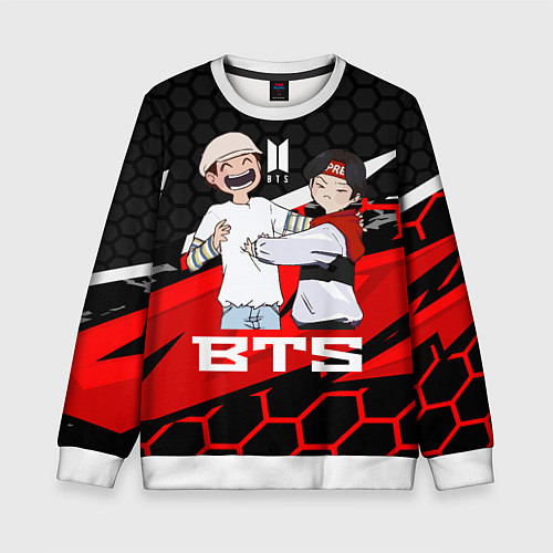 Детский свитшот BTS / 3D-Белый – фото 1