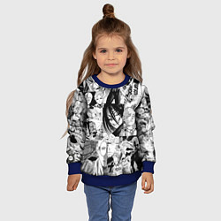 Свитшот детский One-Punch Man Ванпачмен, цвет: 3D-синий — фото 2