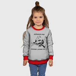 Свитшот детский ЖДВ ВС РФ, цвет: 3D-красный — фото 2