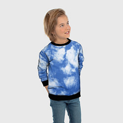 Свитшот детский ОБЛАКА, цвет: 3D-черный — фото 2