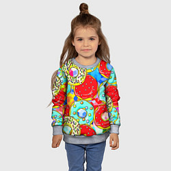 Свитшот детский Рай Гомера Симпсона, цвет: 3D-меланж — фото 2