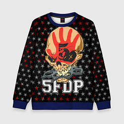 Свитшот детский Five Finger Death Punch 3, цвет: 3D-синий