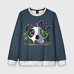 Свитшот детский Мыши в черепе, цвет: 3D-белый