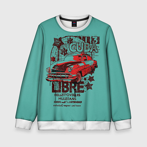 Детский свитшот CUBA CAR / 3D-Белый – фото 1