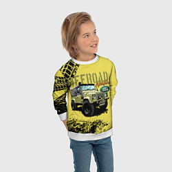 Свитшот детский LAND ROVER, цвет: 3D-белый — фото 2