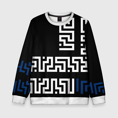 Детский свитшот Геометрический Минимализм / 3D-Белый – фото 1