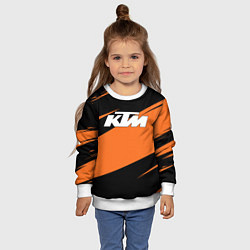 Свитшот детский KTM КТМ, цвет: 3D-белый — фото 2