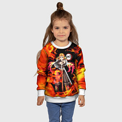 Свитшот детский КЛИНОК РАССЕКАЮЩИЙ ДЕМОНОВ, цвет: 3D-белый — фото 2