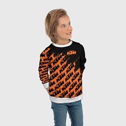 Свитшот детский KTM КТМ, цвет: 3D-белый — фото 2