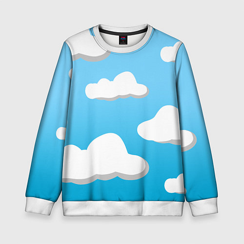 Детский свитшот Небо / 3D-Белый – фото 1