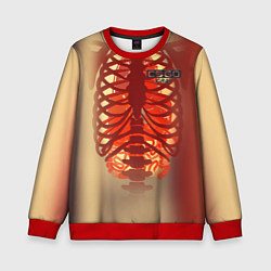 Свитшот детский Cs:go X-Ray Style Рентген, цвет: 3D-красный
