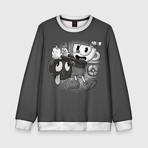 Детский свитшот CUPHEAD / 3D-Белый – фото 1