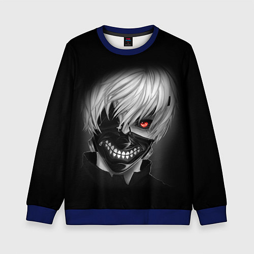 Детский свитшот TOKYO GHOUL ТОКИЙСКИЙ ГУЛЬ / 3D-Синий – фото 1