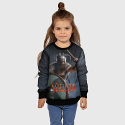 Свитшот детский Viking Valheim, цвет: 3D-черный — фото 2