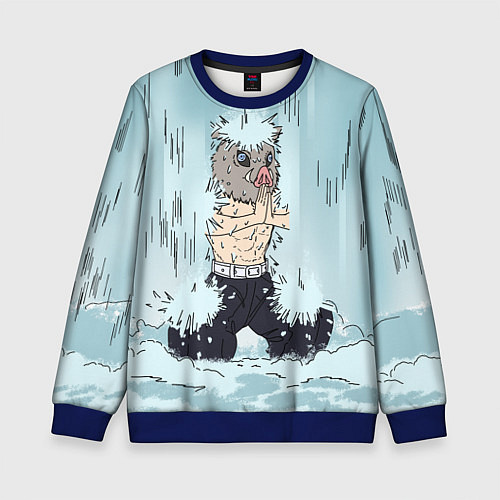 Детский свитшот МЕДИТАЦИЯ ИНОСКЕ / 3D-Синий – фото 1