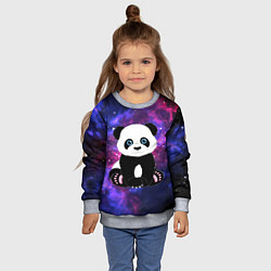 Свитшот детский Space Panda, цвет: 3D-меланж — фото 2