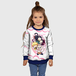 Свитшот детский Клинок, рассекающий демонов ПЕРСОНАЖИ, цвет: 3D-синий — фото 2