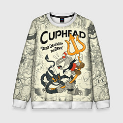 Детский свитшот Cuphead and Devil