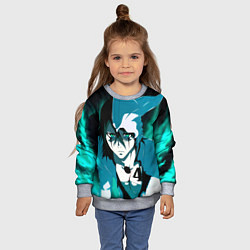 Свитшот детский Улькиорра Сифер Ulquiorra, цвет: 3D-меланж — фото 2