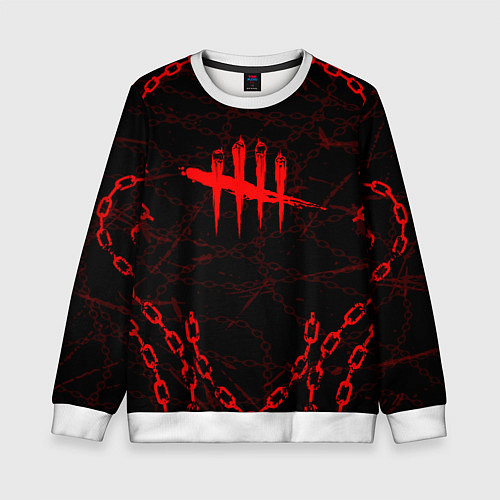 Детский свитшот DEAD BY DAYLIGHT ЦЕПИ / 3D-Белый – фото 1