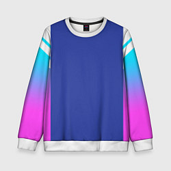 Свитшот детский NEON GRADIENT FITNESS UNIFORM, цвет: 3D-белый