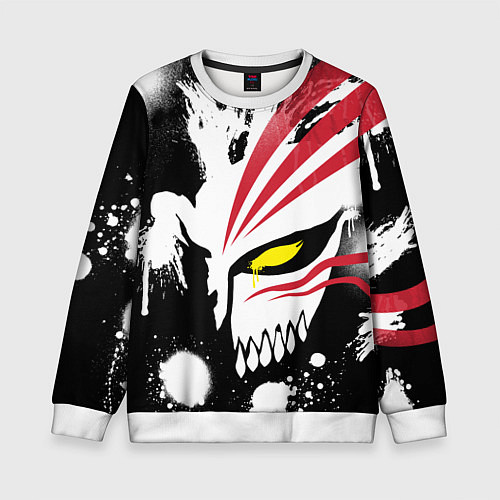 Детский свитшот БЛИЧ МАСКА ИЧИГО ПУСТОГО / 3D-Белый – фото 1