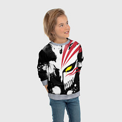 Свитшот детский БЛИЧ МАСКА ИЧИГО ПУСТОГО, цвет: 3D-меланж — фото 2