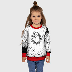 Свитшот детский МЕЛИОДАС 7 СМЕРТНЫХ ГРЕХОВ, цвет: 3D-красный — фото 2