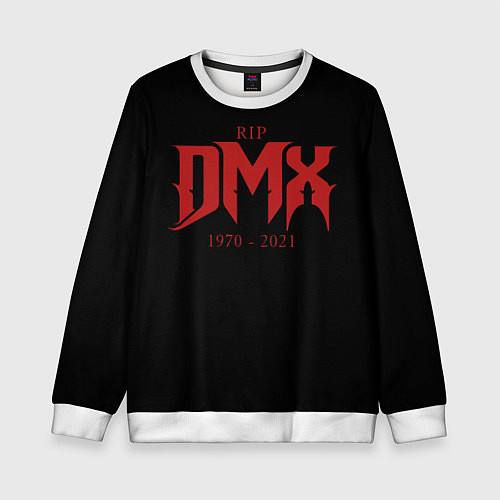 Детский свитшот DMX RIP 1970-2021 / 3D-Белый – фото 1