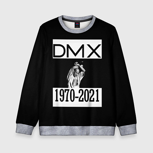 Детский свитшот DMX 1970-2021 / 3D-Меланж – фото 1