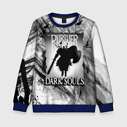 Свитшот детский DARK SOULS ТЁМНЫЙ МИР, цвет: 3D-синий