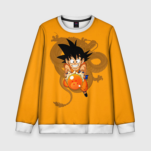 Детский свитшот Kid Goku / 3D-Белый – фото 1