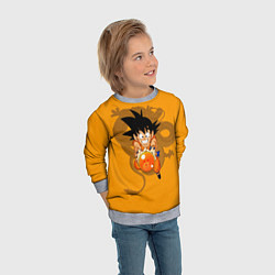 Свитшот детский Kid Goku, цвет: 3D-меланж — фото 2