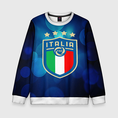 Детский свитшот Сборная Италии / 3D-Белый – фото 1
