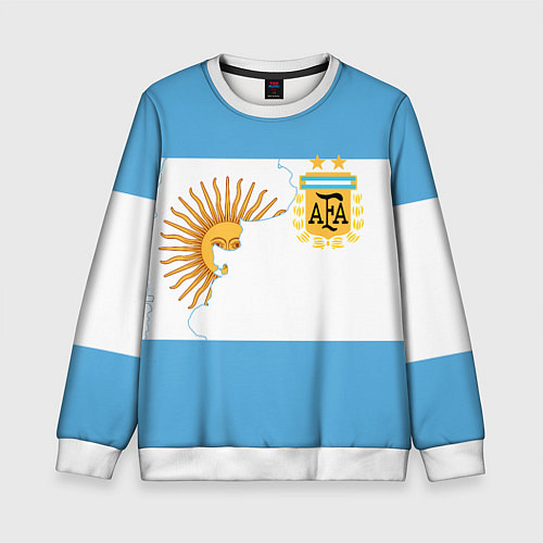 Детский свитшот Сборная Аргентины / 3D-Белый – фото 1