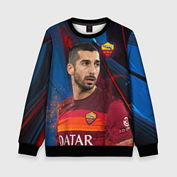 Свитшот детский Henrikh Mkhitaryan Roma, цвет: 3D-черный