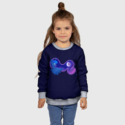 Свитшот детский Принцесса Луна, цвет: 3D-меланж — фото 2