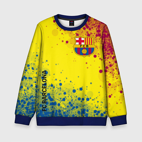 Детский свитшот Barcelona Барселона / 3D-Синий – фото 1