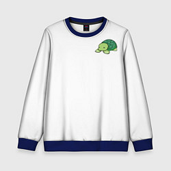 Свитшот детский Черепашка, цвет: 3D-синий