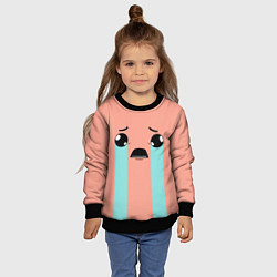 Свитшот детский Crying Isaac, цвет: 3D-черный — фото 2
