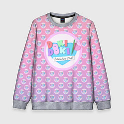 Детский свитшот Doki Doki Literature Club Лого паттерн Z