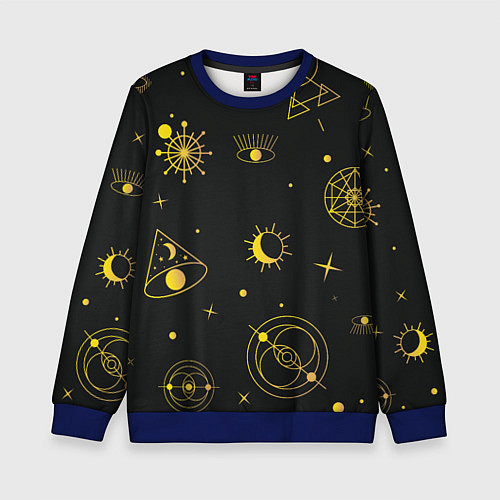 Детский свитшот Эзотерика / 3D-Синий – фото 1