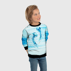 Свитшот детский Медузы, цвет: 3D-черный — фото 2