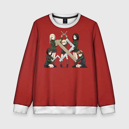 Детский свитшот Girls und Panzer Правда / 3D-Белый – фото 1