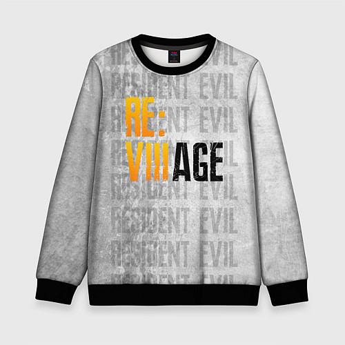 Детский свитшот RE VILLAGE LOGO ДЕРЕВНЯ ОБИТЕЛЬ ЗЛА ЛОГО Z / 3D-Черный – фото 1