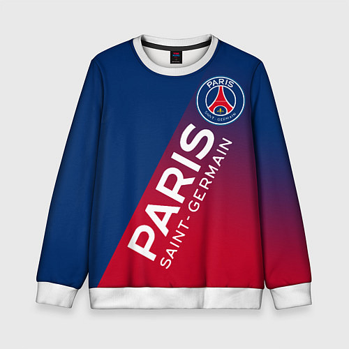 Детский свитшот ФК ПСЖ PARIS SAINT GERMAIN / 3D-Белый – фото 1